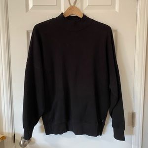 TNA Cozy Fleece Boyfriend Mock Sweatshirt